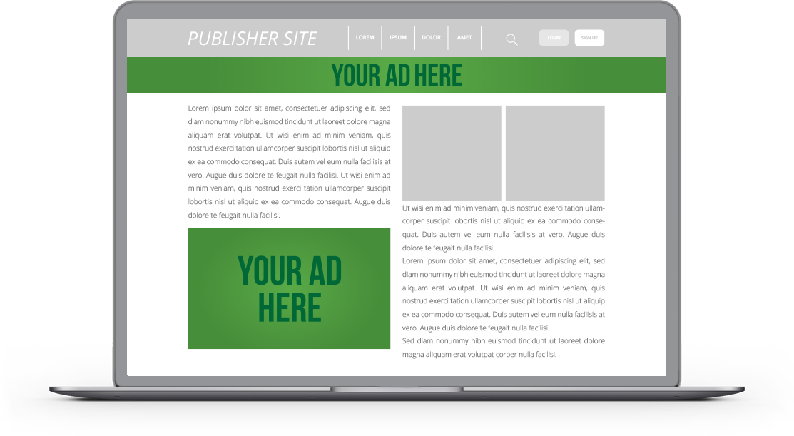 Display advertising solutions for Publishers