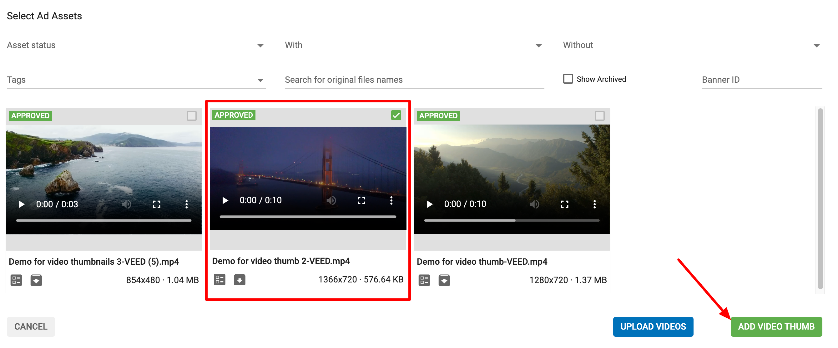 Native Video thumbnails to increase revenue